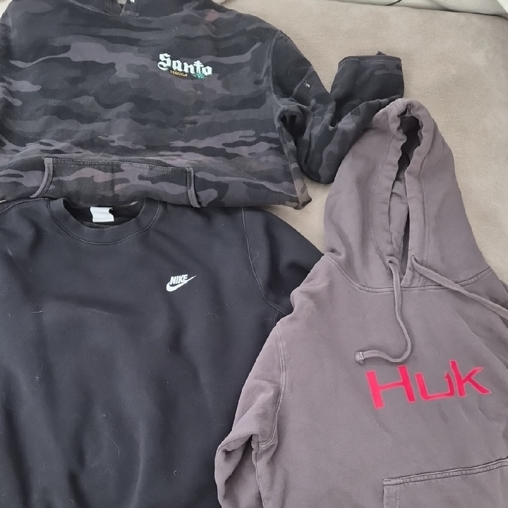 Nike Black and Gray Sweatshirt